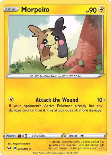 Morpeko (078/202), Sword & Shield Base Set — Pokémon card price