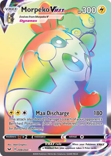 Morpeko VMAX (Secret) (204/202) — card price
