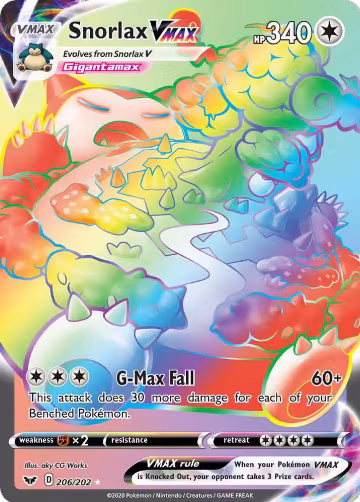 Snorlax VMAX (Secret) (206/202) — card price