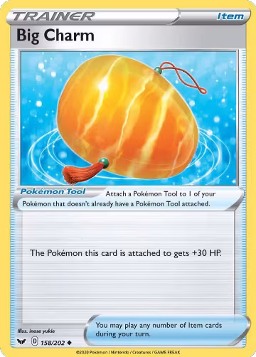 Big Charm (158/202), Sword & Shield Base Set — Pokémon card price