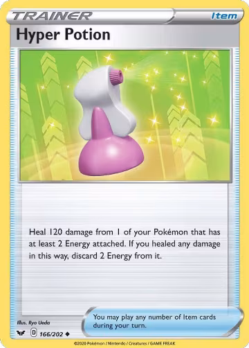 Hyper Potion (166/202), Sword & Shield Base Set — Pokémon card price