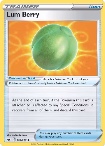 Lum Berry (168/202), Sword & Shield Base Set — Pokémon card price