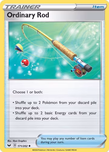 Ordinary Rod (171/202), Sword & Shield Base Set — Pokémon card price