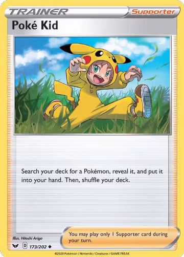 Poke Kid (173/202), Sword & Shield Base Set — Pokémon card price