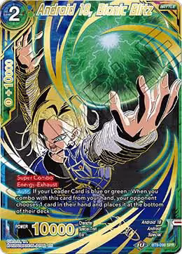 Android 18, Bionic Blitz (SPR) (BT9-099), Universal Onslaught — DB Super card price