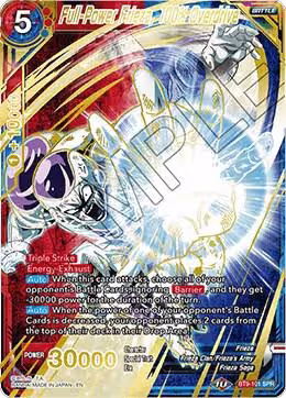 Full-Power Frieza, 100% Overdrive (SPR) (BT9-101), Universal Onslaught — DB Super card price