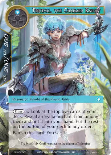 Perceval, the Charmed Knight (SDAO2-005), Alice Origin II Starter Deck — Force of Will card price