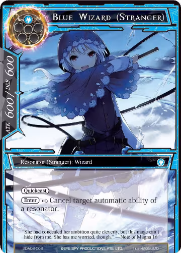 Blue Wizard (Stranger) (SDAO2-002), Alice Origin II Starter Deck — Force of Will card price