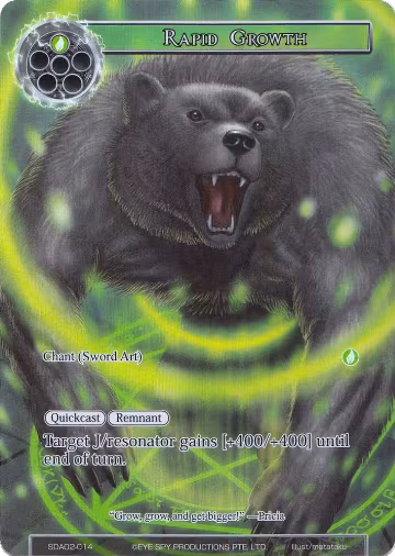 Rapid Growth (Full Art) (SDAO2-014), Alice Origin II Starter Deck — Force of Will card price
