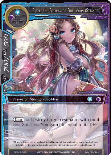 Freya, the Goddess of Full Moon (Stranger) (SDAO2-022), Alice Origin II Starter Deck — Force of Will card price