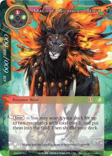 Magna's Guardian Beast (SDAO2-025), Alice Origin II Starter Deck — Force of Will card price
