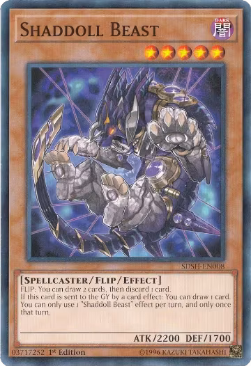 Shaddoll Beast (SDSH-EN008), Structure Deck: Shaddoll Showdown — Yu-Gi-Oh! card price