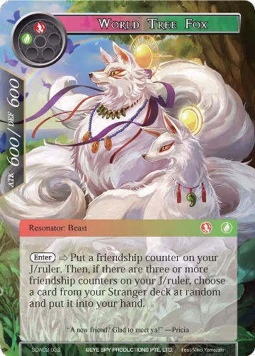 World Tree Fox (SDAO2-032), Alice Origin II Starter Deck — Force of Will card price