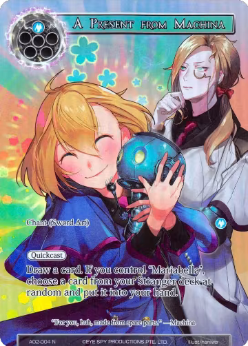 A Present from Machina (Full Art) (AO2-004), Alice Origin II — Force of Will card price