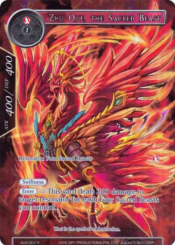 Zhu Que, the Sacred Beast (Full Art) (AO2-003), Alice Origin II — Force of Will card price