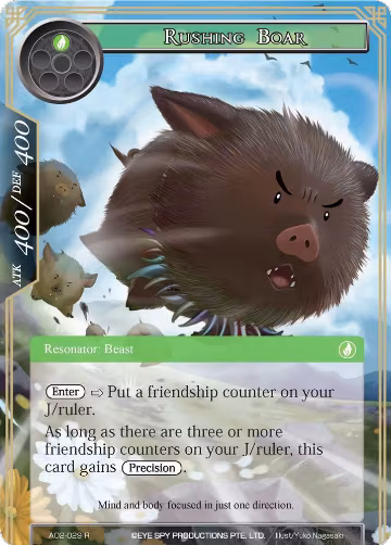 Rushing Boar (AO2-029), Alice Origin II — Force of Will card price