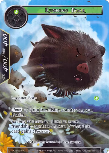 Rushing Boar (Full Art) (AO2-029), Alice Origin II — Force of Will card price
