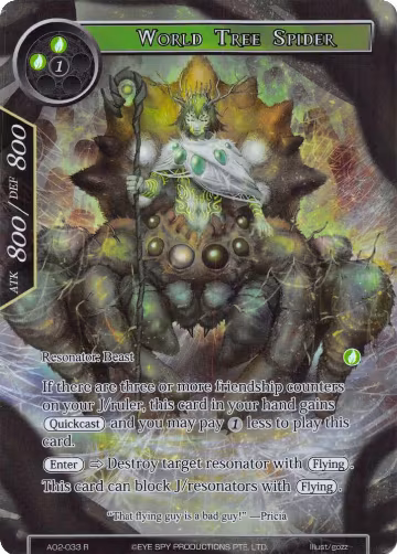 World Tree Spider (Full Art) (AO2-033), Alice Origin II — Force of Will card price