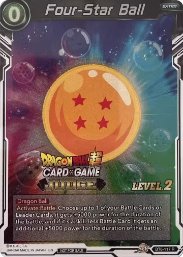 Four-Star Ball (Level 2) (BT6-117), Judge Promotion Cards — DB Super card price