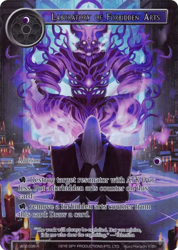 Laboratory of Forbidden Acts (Full Art) (AO2-036), Alice Origin II — Force of Will card price