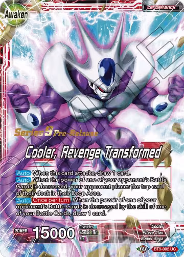 Cooler // Cooler, Revenge Transformed (BT9-002) — card price