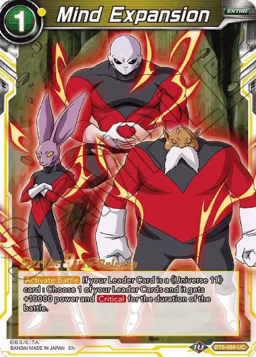 Mind Expansion (BT9-069), Universal Onslaught Pre-Release Cards — DB Super card price