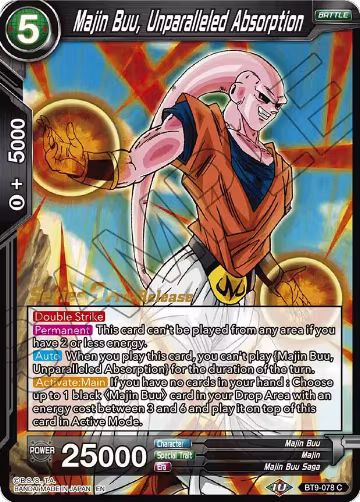 Majin Buu, Unparalleled Absorption (BT9-078), Universal Onslaught Pre-Release Cards — DB Super card price