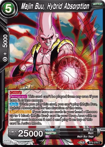 Majin Buu, Hybrid Absorption (BT9-079), Universal Onslaught Pre-Release Cards — DB Super card price