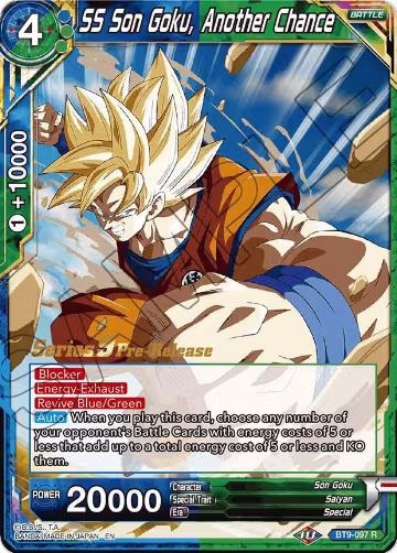 SS Son Goku, Another Chance (BT9-097), Universal Onslaught Pre-Release Cards — DB Super card price