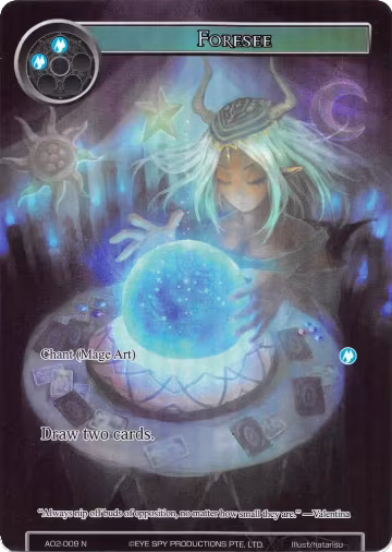 Foresee (Full Art) (AO2-009), Alice Origin II — Force of Will card price