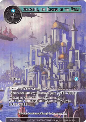 Shangri-La, the Paradise on the Ocean (Full Art) (AO2-015), Alice Origin II — Force of Will card price