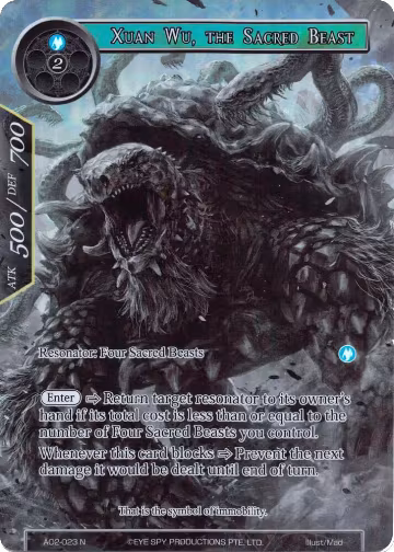 Xuan Wu, the Sacred Beast (Full Art) (AO2-023), Alice Origin II — Force of Will card price