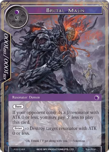 Brutal Majin (AO2-034), Alice Origin II — Force of Will card price