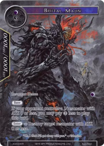 Brutal Majin (Full Art) (AO2-034), Alice Origin II — Force of Will card price