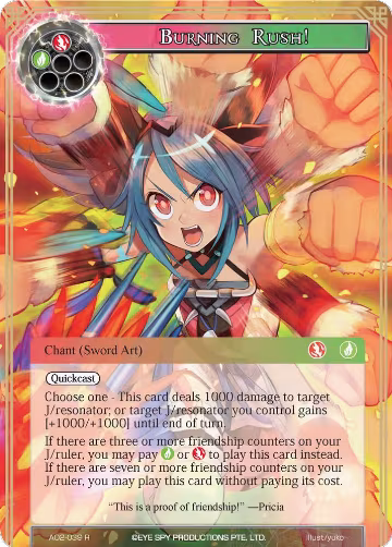 Burning Rush! (AO2-039), Alice Origin II — Force of Will card price
