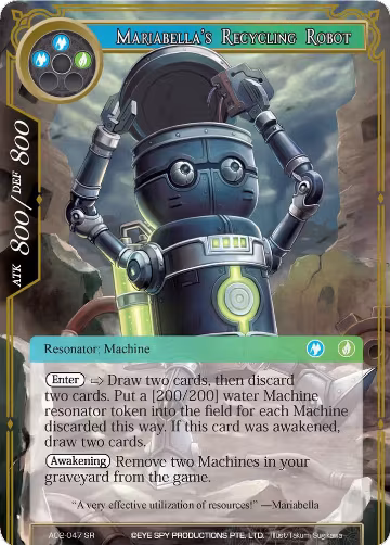 Mariabella's Recycling Robot (AO2-047), Alice Origin II — Force of Will card price