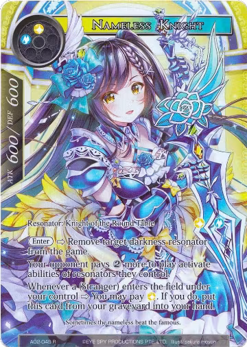 Nameless Knight (Full Art) (AO2-049) — card price