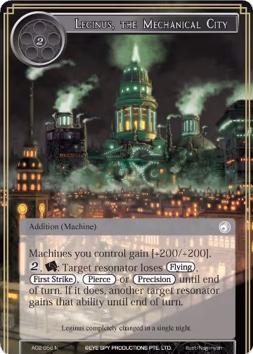 Leginus, the Mechanical City (AO2-058), Alice Origin II — Force of Will card price