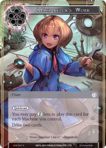 Mariabella's Work (AO2-060), Alice Origin II — Force of Will card price