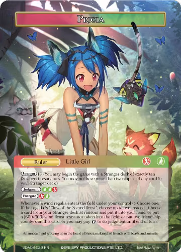 Pricia (SDAO2-028), Alice Origin II Starter Deck — Force of Will card price