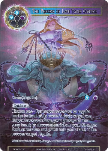 The Princess of Love Takes Control (Full Art) (SDAO2-030), Alice Origin II Starter Deck — Force of Will card price