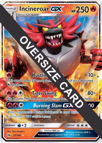 Incineroar GX - 27/149 (027/149), Jumbo Cards — Pokémon card price