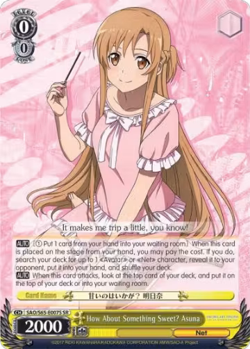 How About Something Sweet? Asuna (SR) (SAO/S65-E007S SR), Sword Art Online -Alicization- — Weiß Schwarz card price