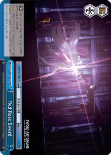 Red Rose Sword (RRR) (SAO/S65-E097R RRR), Sword Art Online -Alicization- — Weiß Schwarz card price