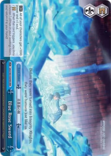 Blue Rose Sword (RRR) (SAO/S65-E099R RRR), Sword Art Online -Alicization- — Weiß Schwarz card price