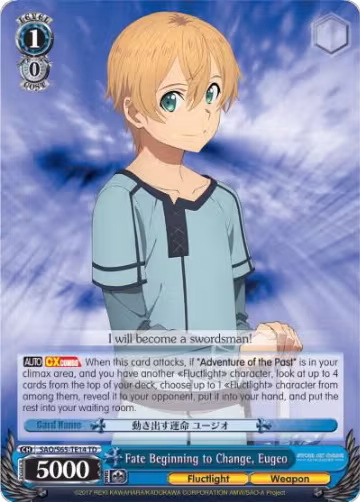 Fate Beginning to Change, Eugeo (SAO/S65-TE14 TD), Sword Art Online -Alicization- — Weiß Schwarz card price