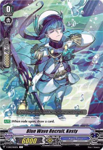 Blue Wave Recruit, Kosty (V-EB12/062EN), V-EB12: Team Dragon's Vanity — Vanguard card price