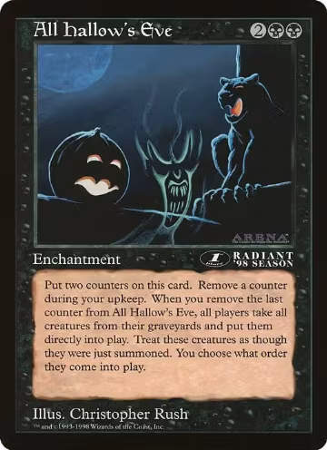 All Hallow's Eve (1st Place) (Arena League), Oversize Cards — Magic card price