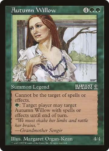 Autumn Willow (Arena League), Oversize Cards — Magic card price