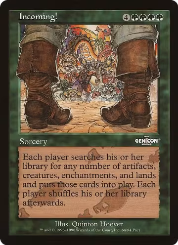 Incoming! (Arena League), Oversize Cards — Magic card price